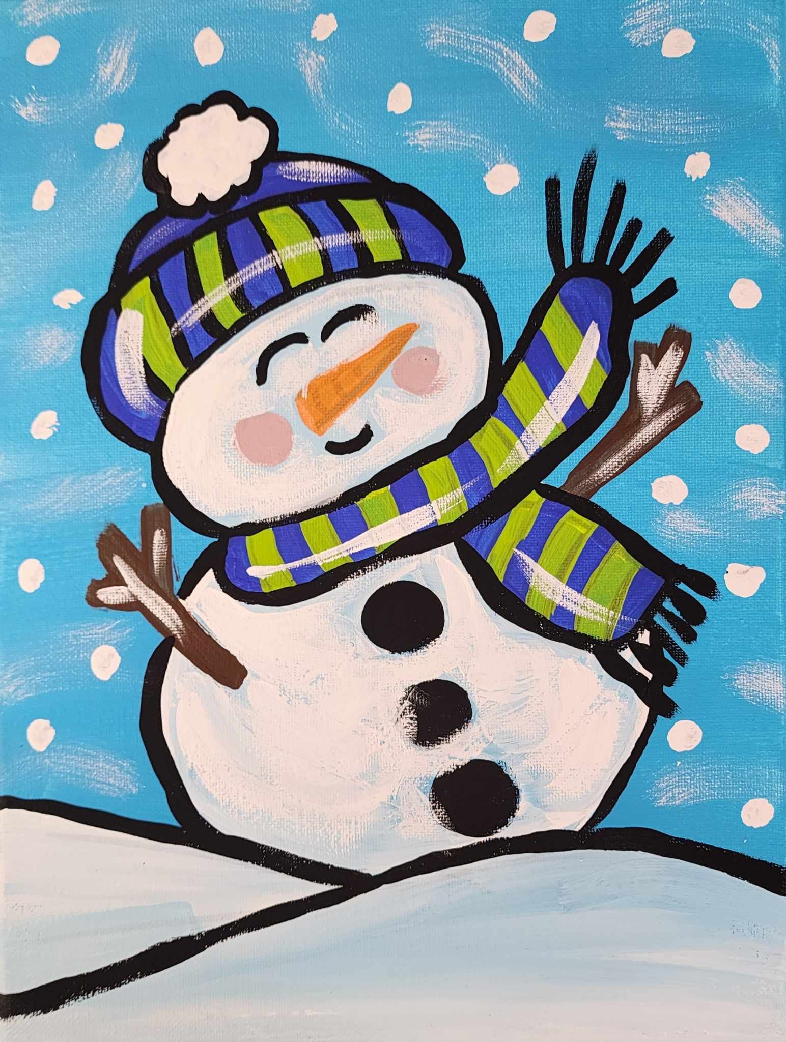 Jolly Snowman: Kids Art Kit