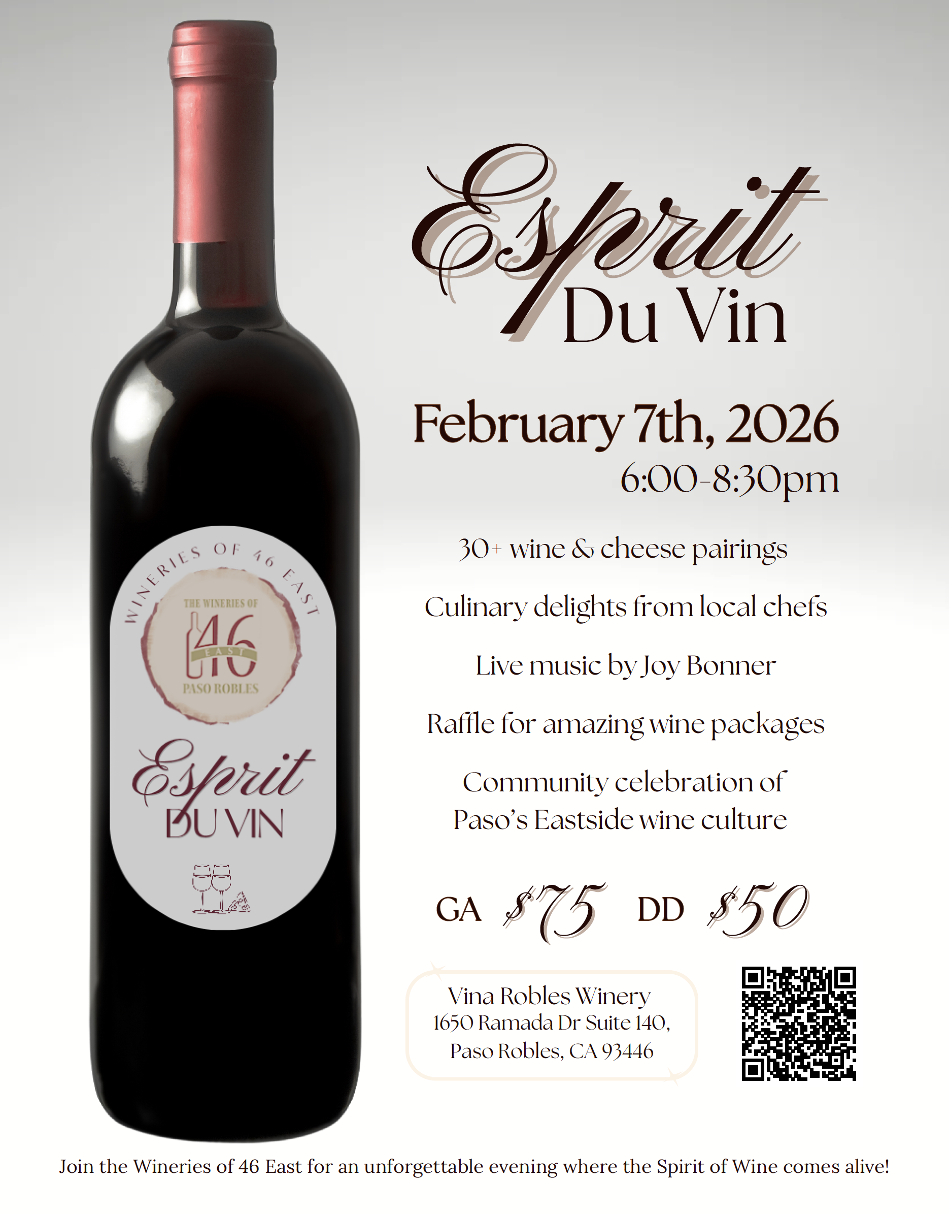 23rd Annual Esprit du Vin Grand Tasting