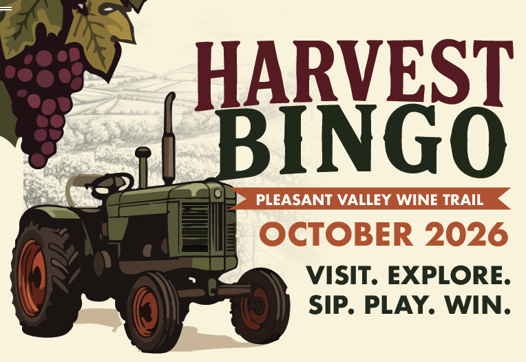 Harvest Bingo on the Pleasant Valley Wine Trail