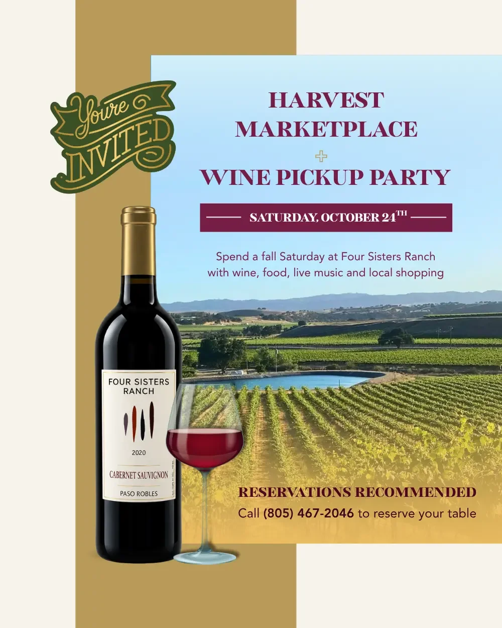 Harvest Marketplace &amp; Wine Club Pick-Up Party