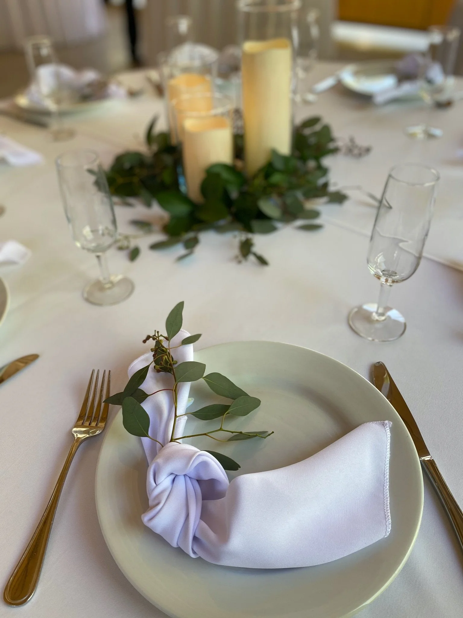 wedding table setting - Four Sisters Ranch - Paso Robles wedding