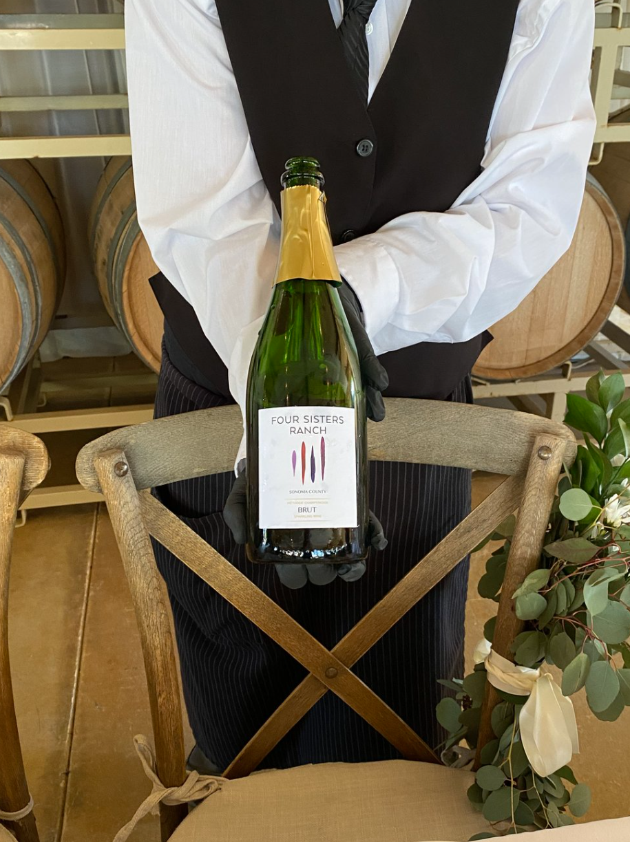 Sparkling Wine at Four Sisters Ranch Vineyards & Winery