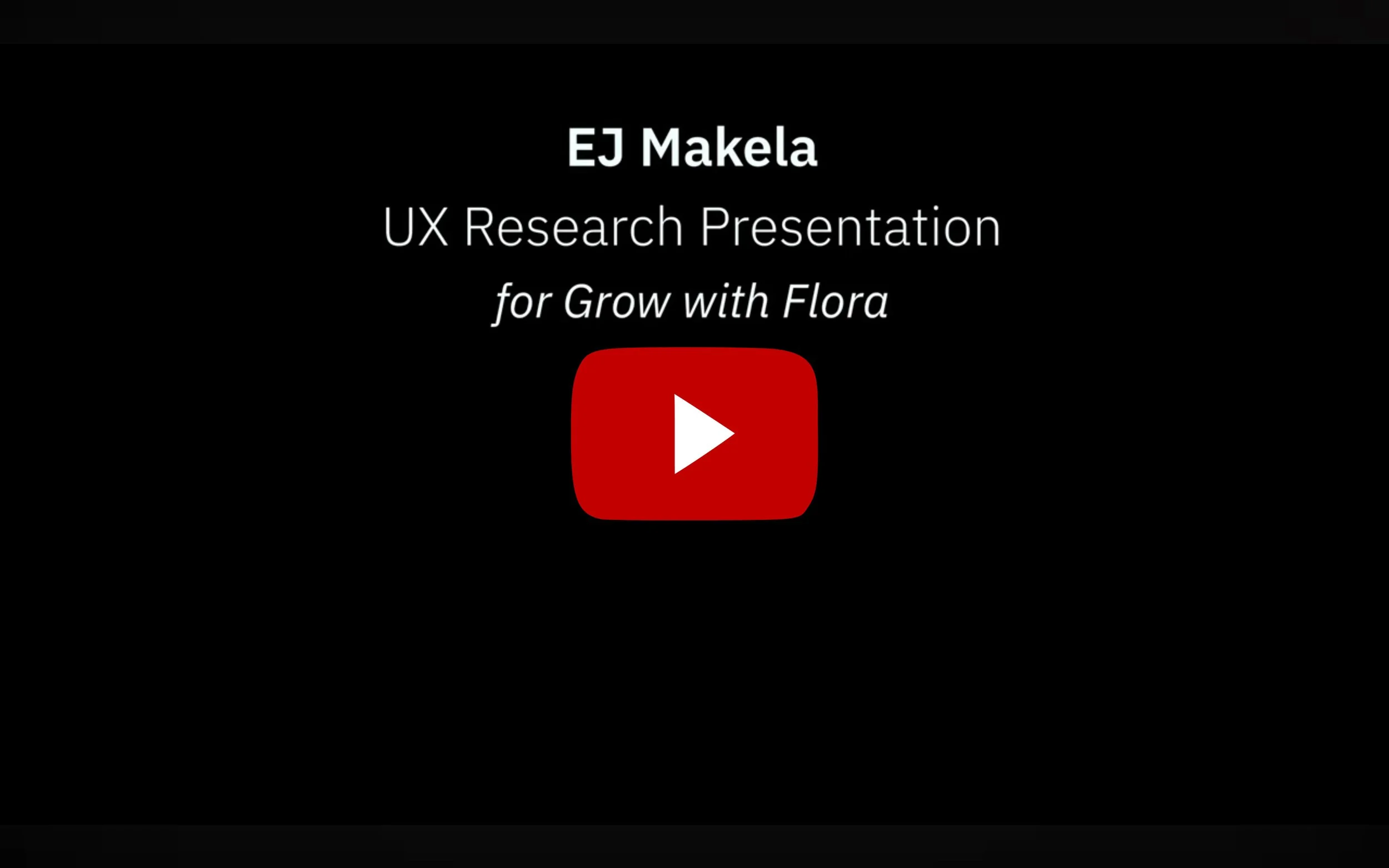 Thumbnail of video with play button