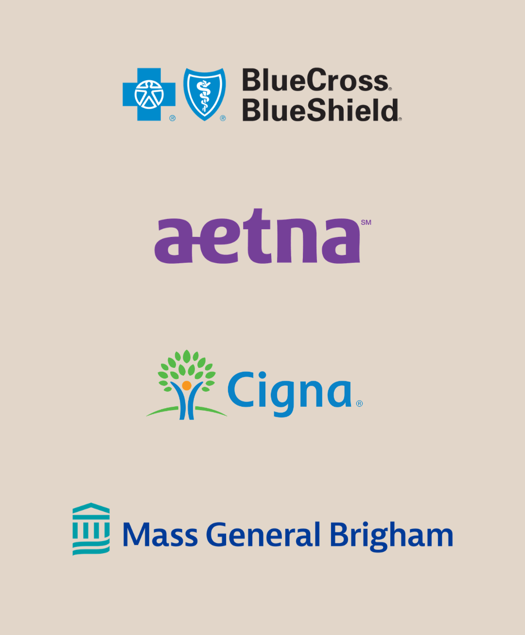 Insurance plans accepted for labor support acupuncture: Blue Cross Blue Shield, Aetna, Cigna, and Mass General Brigham