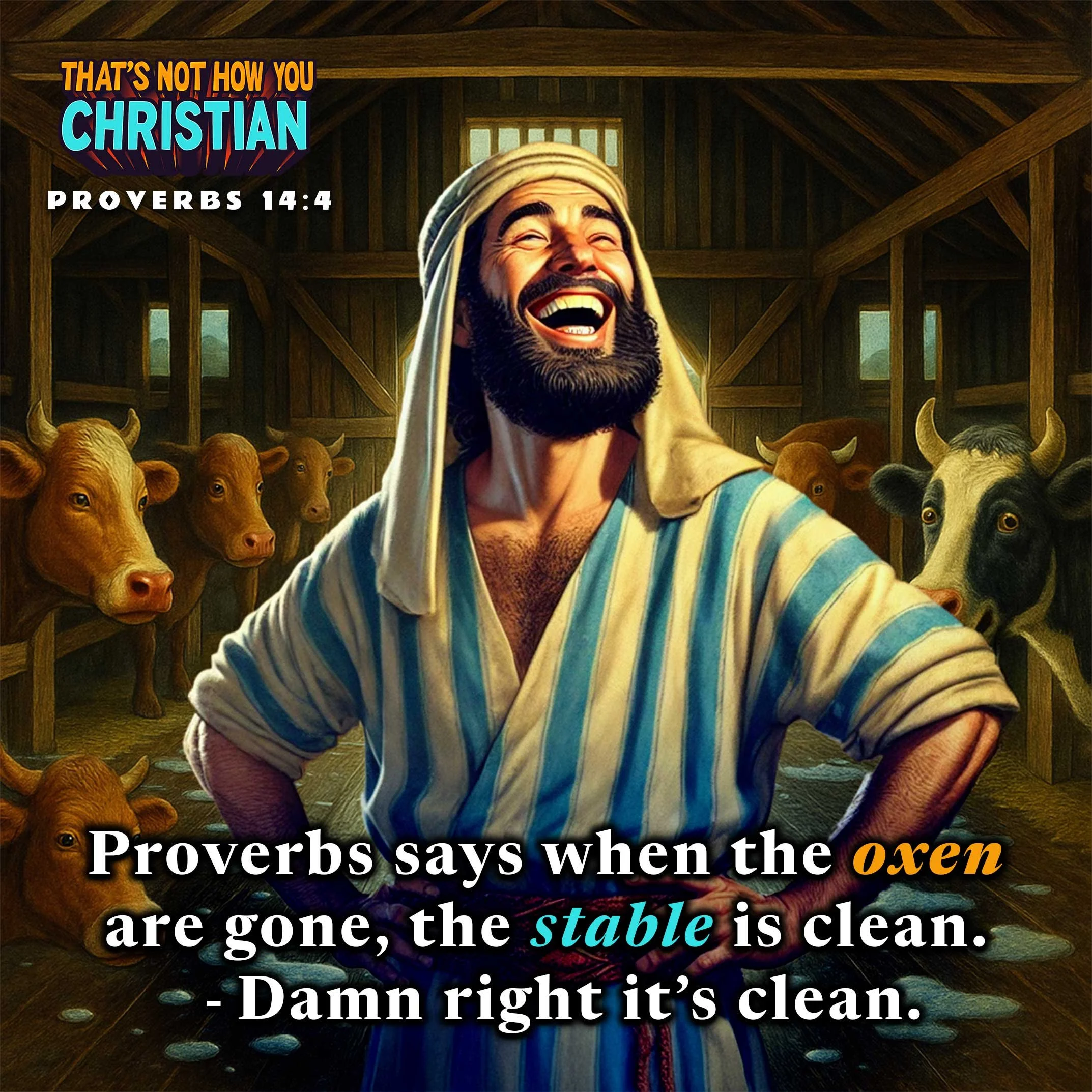proverbs_14_4_oxen_stable_clean_christian_bible_comedy_illustration.jpg
