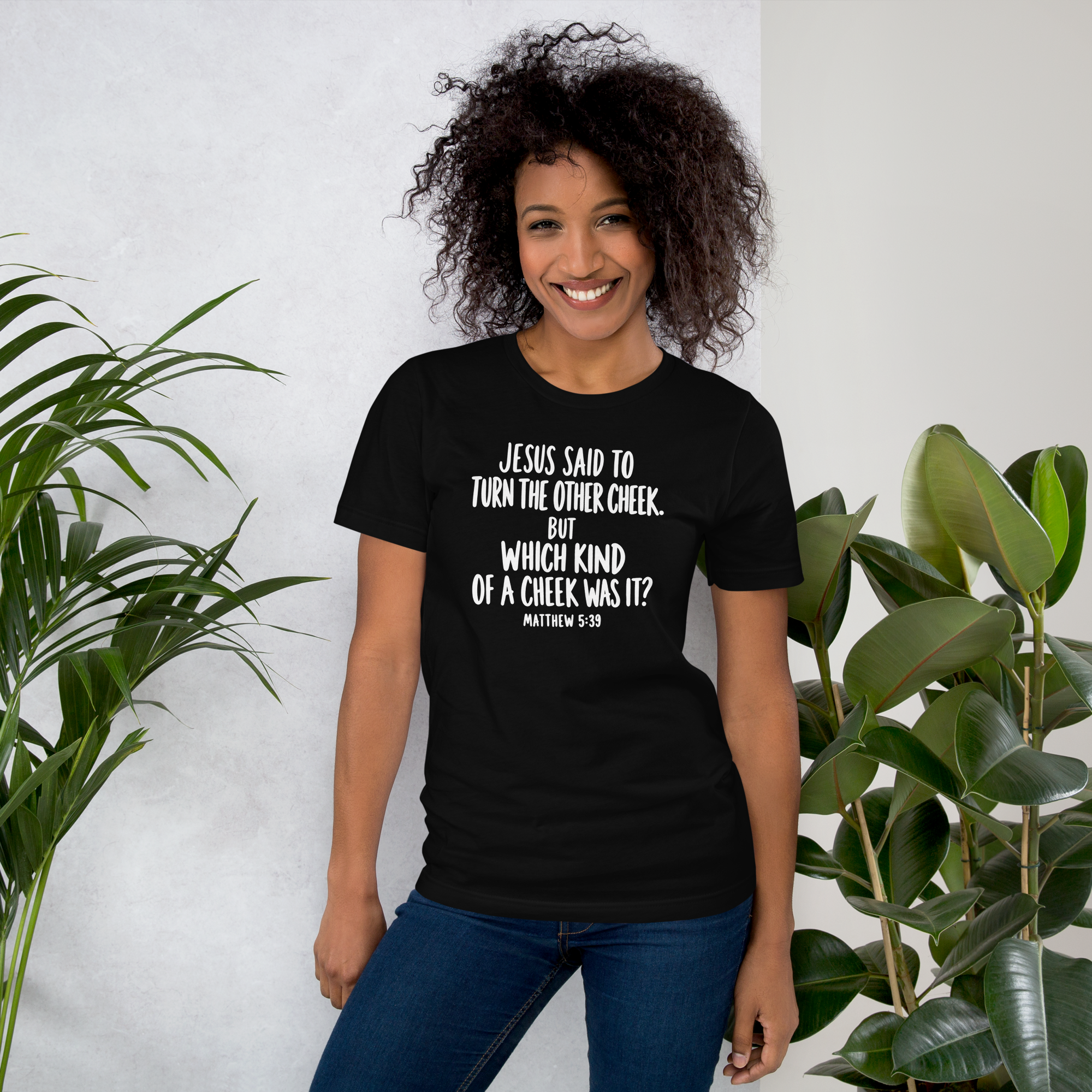 tnhyc-turn-the-other-cheek-christian-black-tshirt-model-01.png