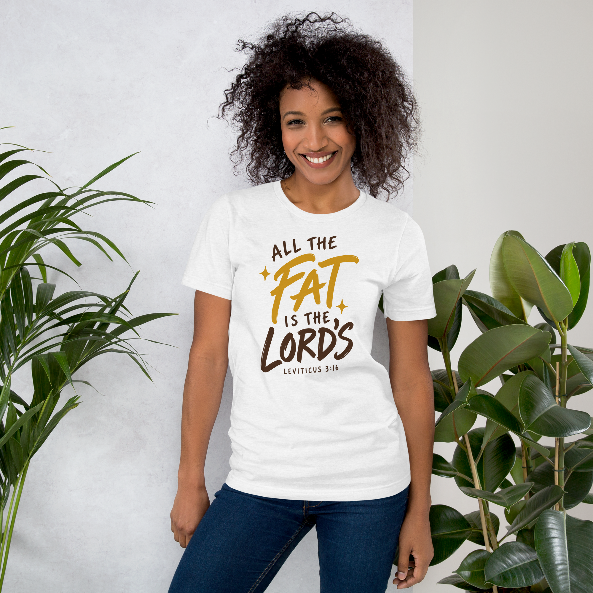 tnhyc-all-the-fat-is-the-lords-christian-white-tshirt-model-02.png