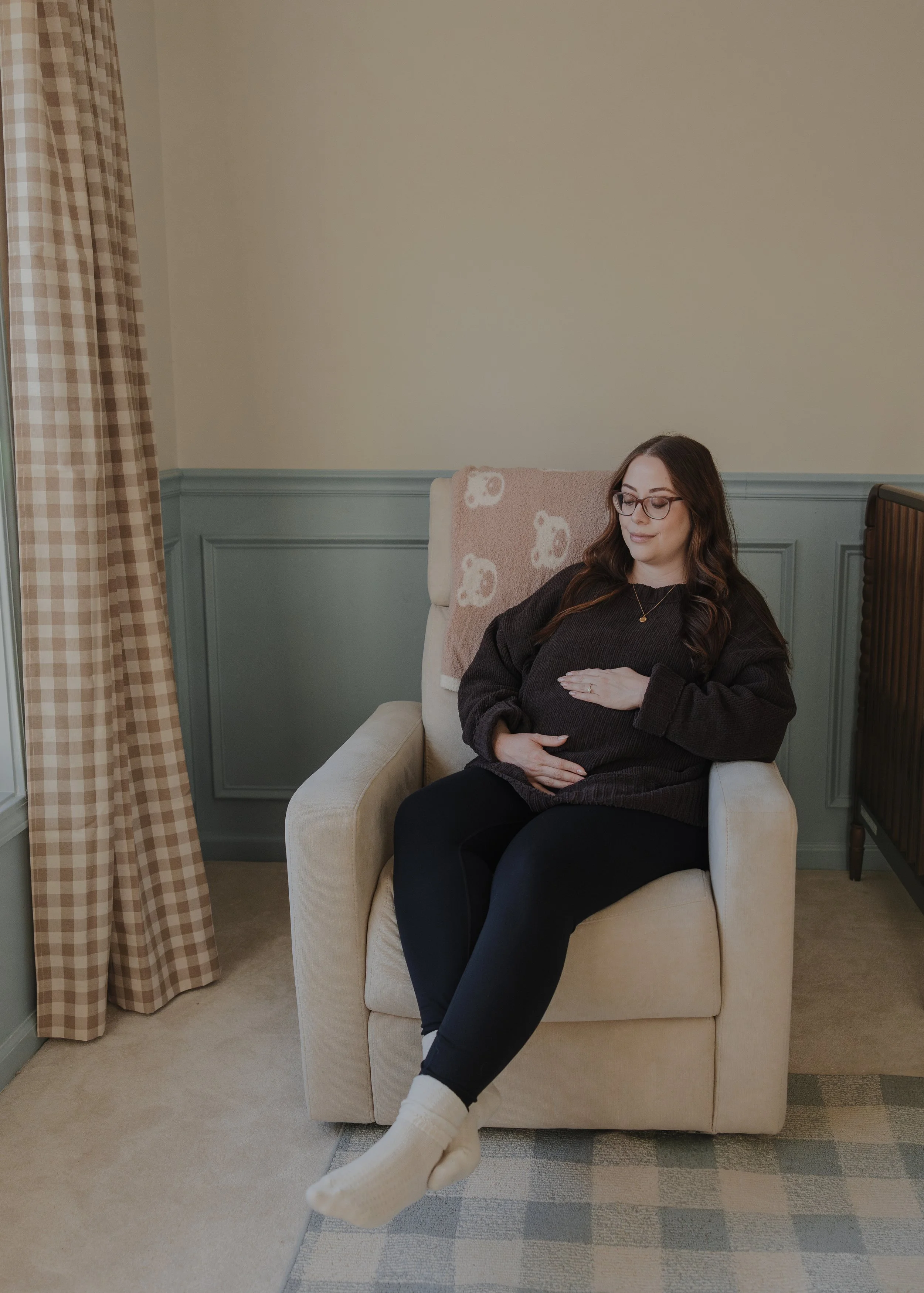 A Beautiful Maternity Session At Home in Wake Forest With a 3-Year-Old