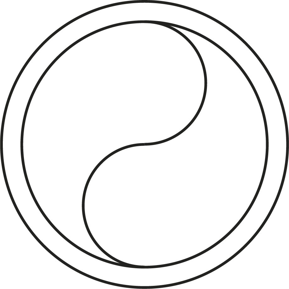 An abstract outline icon with a starburst contained within a circle shape.