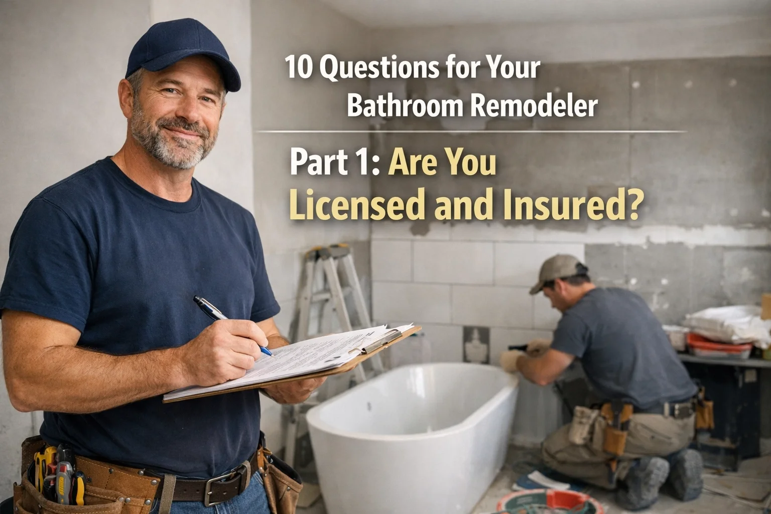 10 Questions for Your Bathroom Remodeler Part 1: Are You Licensed and Insured?