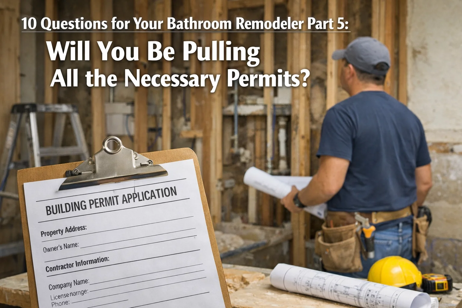 10 Questions for Your Bathroom Remodeler Part 5: Will You Be Pulling All the Necessary Permits?