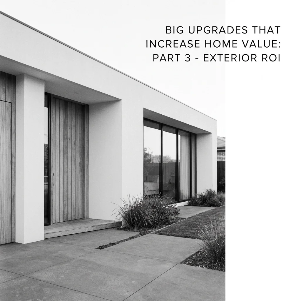 Big Upgrades That Increase Home Value: Part 3 - Exterior ROI