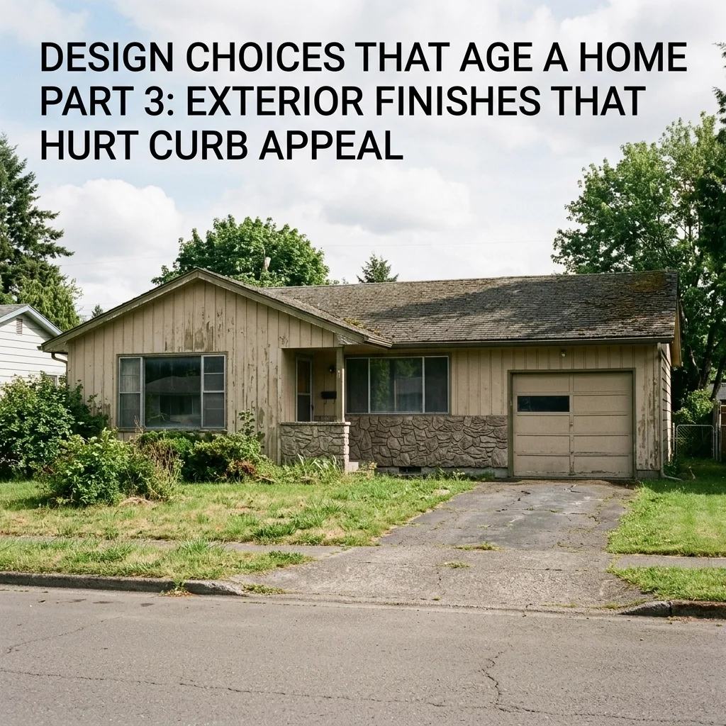 Design Choices That Age a Home Part 3: Exterior Finishes That Hurt Curb Appeal