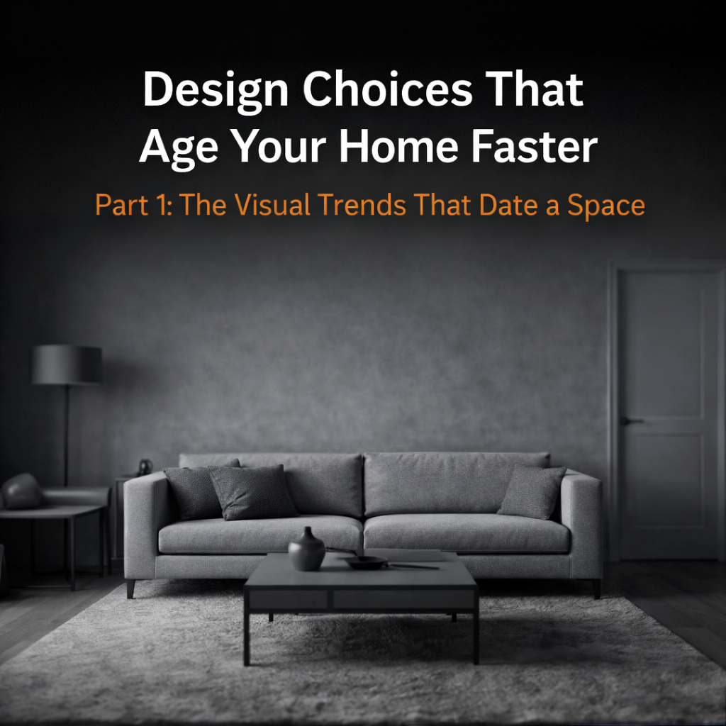 Design Choices That Age Your Home Faster Part 1: The Visual Trends That Date a Space