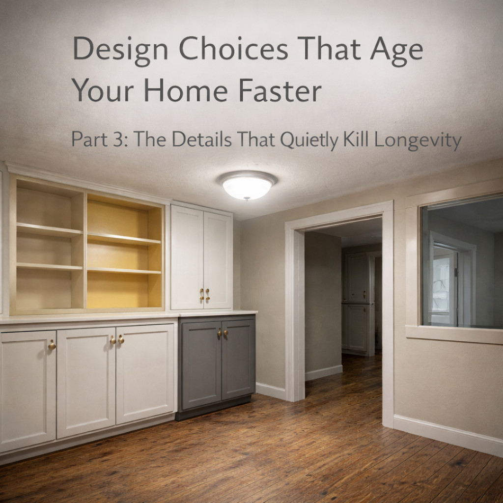 Design Choices That Age Your Home Faster Part 3: The Details That Quietly Kill Longevity