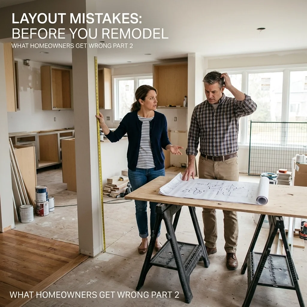 Before You Remodel: What Homeowners Get Wrong Part 2 – Layout Mistakes