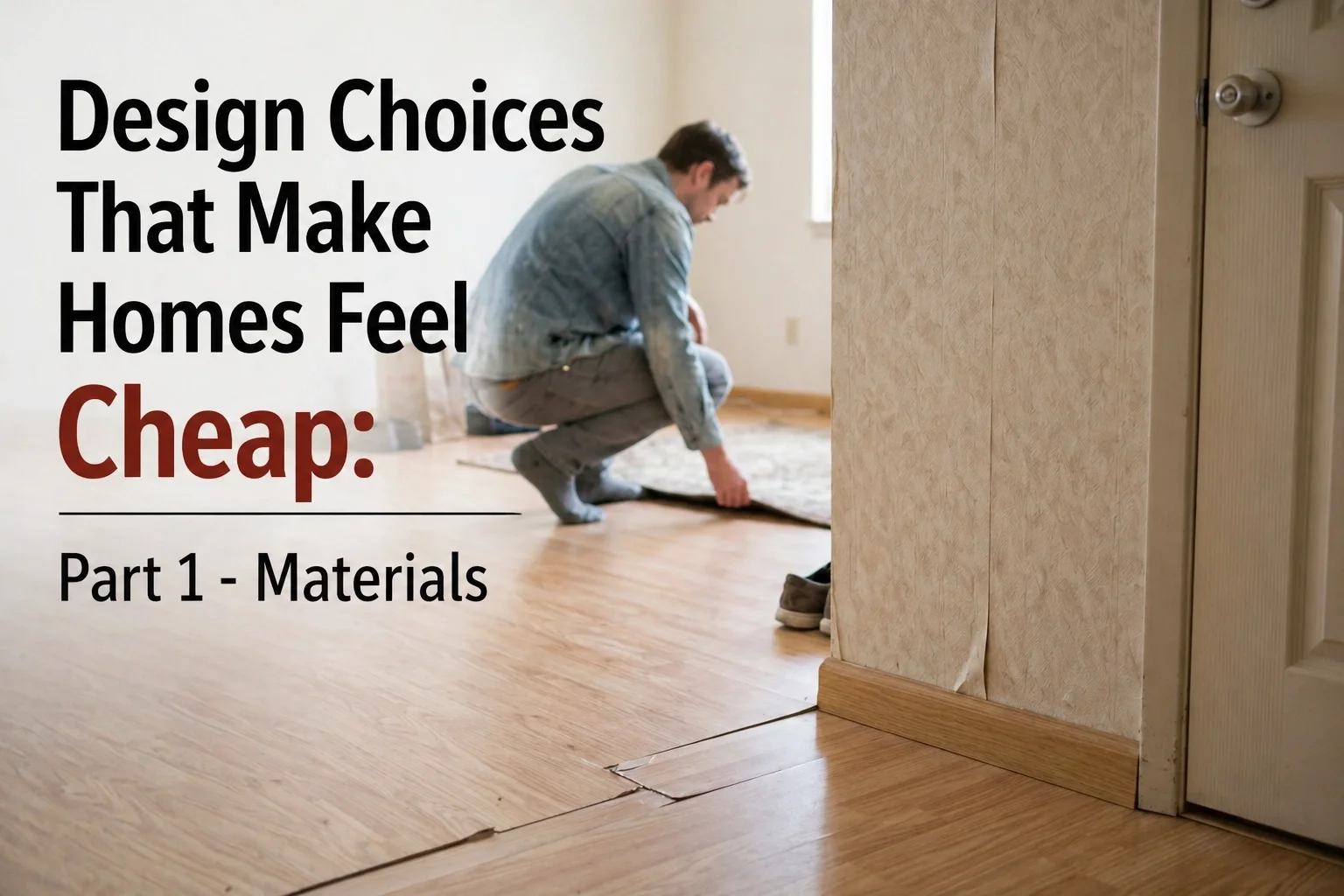 Design Choices That Make Homes Feel Cheap: Part 1 - Materials