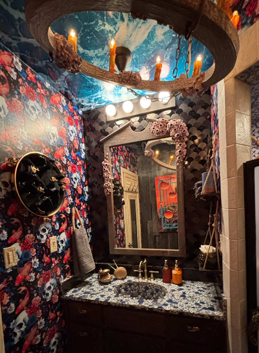 Barnacle Shipwreck Vanity Mirror
(per price and availability of materials)

estimate for large, single, vanity mirror: $700
