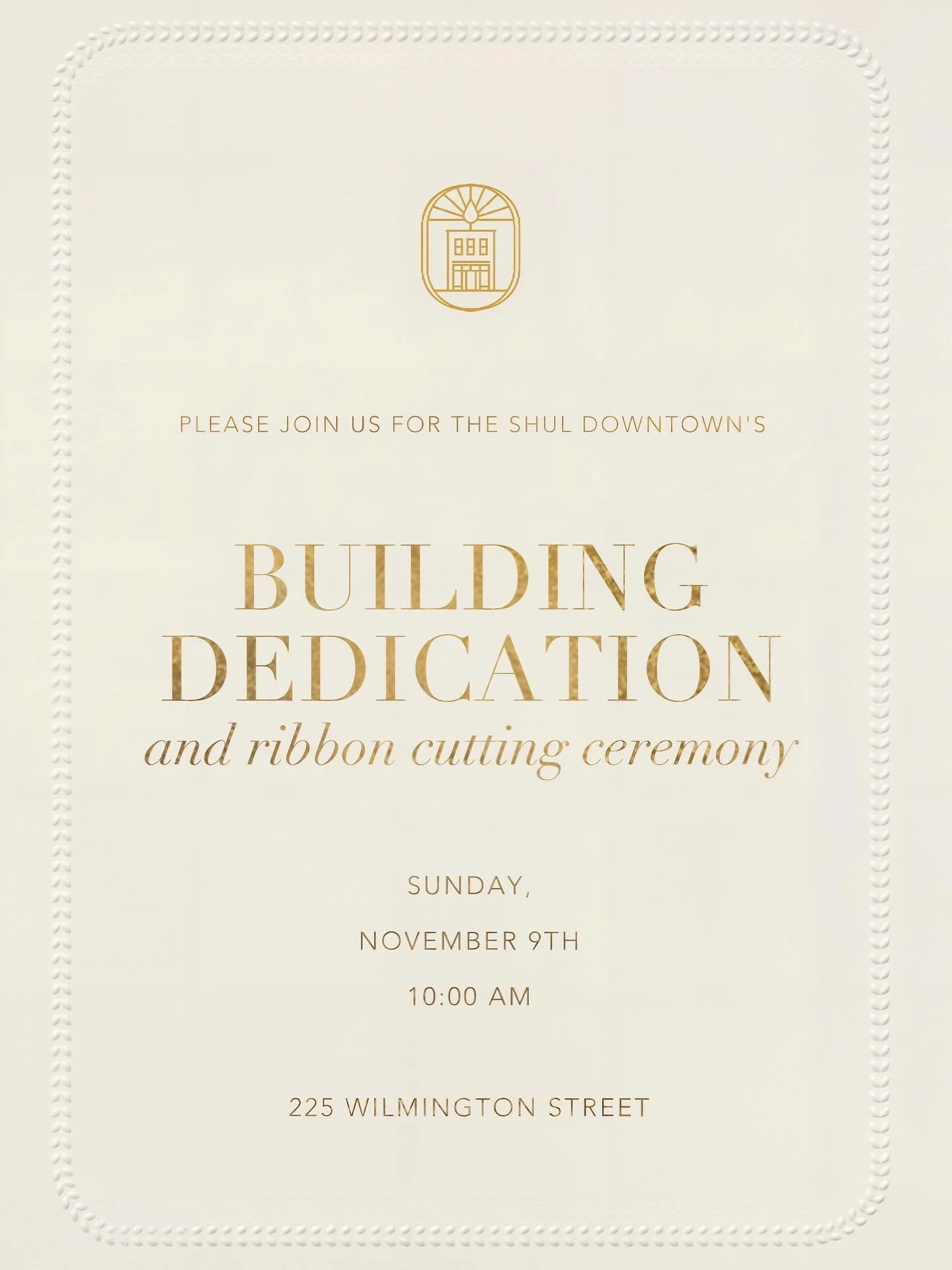 It has quickly become a beacon of light in downtown. ⁣
⁣
And now, it is time to celebrate. ⁣
⁣
Join us for the Shul Downtown&rsquo;s Ribbon Cutting and Building Dedication - a historic day that so many have helped bring to life. ⁣
⁣
Together, we&rsqu