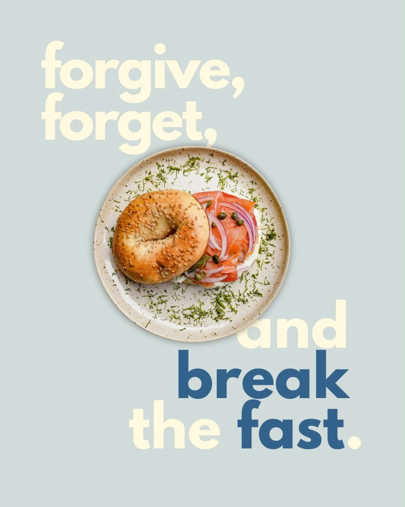 Somehow, on the ONE holiday a year that we fast, us Jews manage to make it all about food.⁣
⁣
Break-fast anyone?⁣
⁣
But truth be told, there is a whole lot of meaning in taking 25 hours to rise above physical distractions, creating an angel-like expe