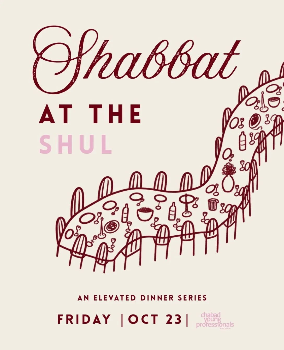 Its back for round 2! Another lovely, intimate and elevated Shabbat dinner this week. Link in bio!