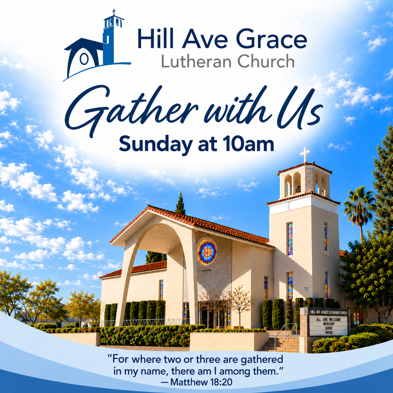 Worship at 10am 