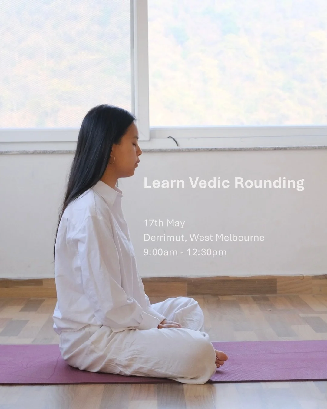 Learn Vedic rounding, an advanced practice and sequence designed to prepare the mind-body for meditation. If you have already learned, you are free to come along to re-fresh your practice and/or flow through two rounds together in community 🌀

Sunda