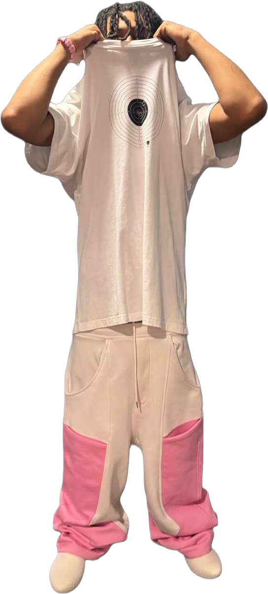Pink-White Mega Sweats :: (View 3)