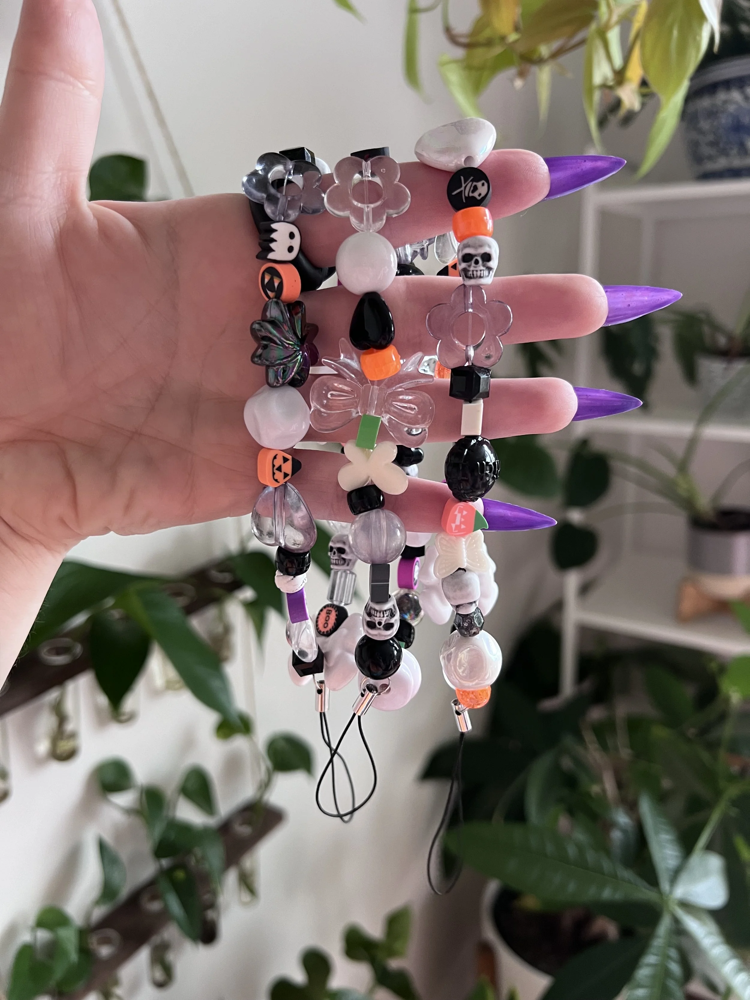 Random Spooky phone wristlet