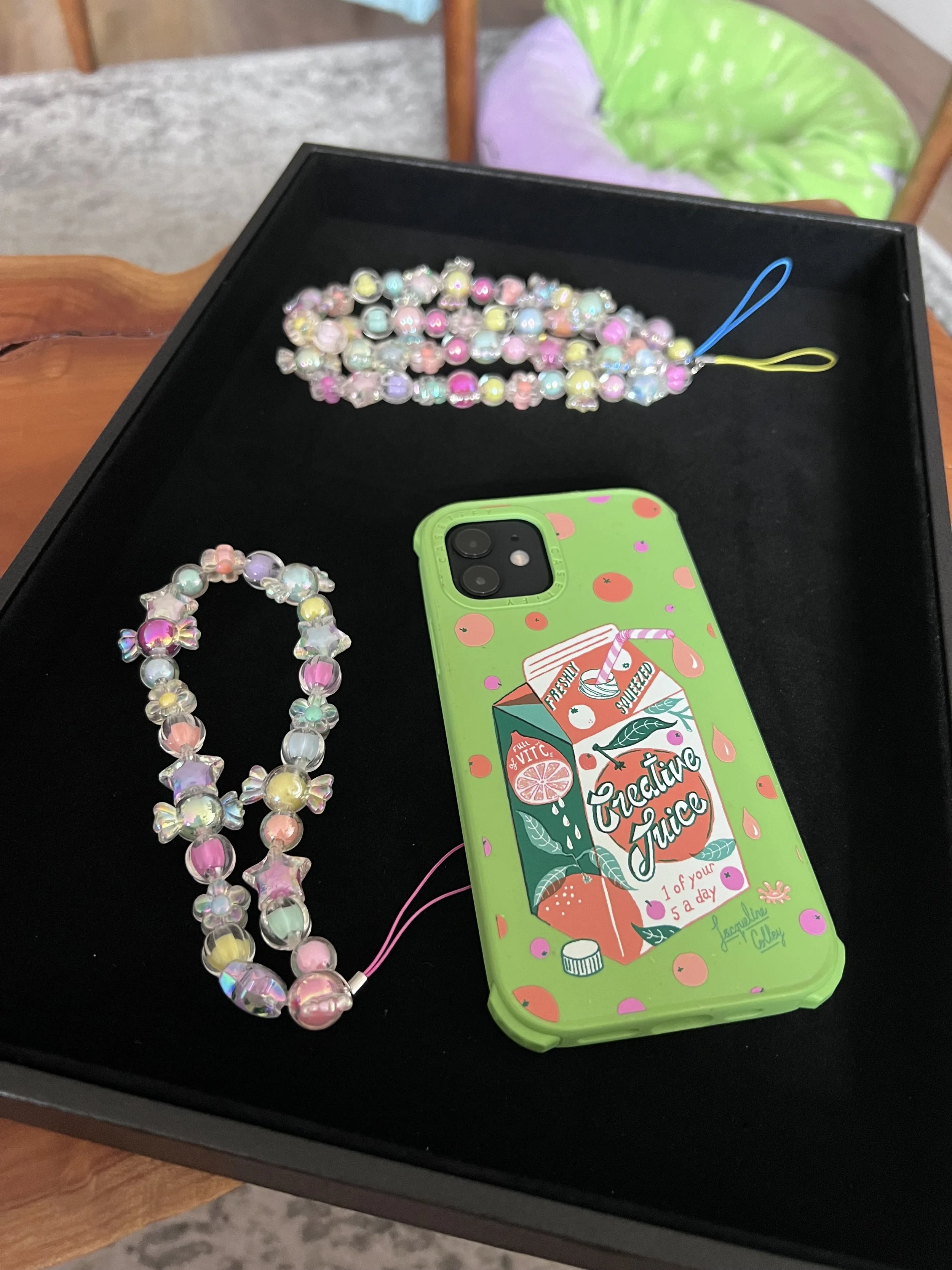 Icy Bubble phone wristlet