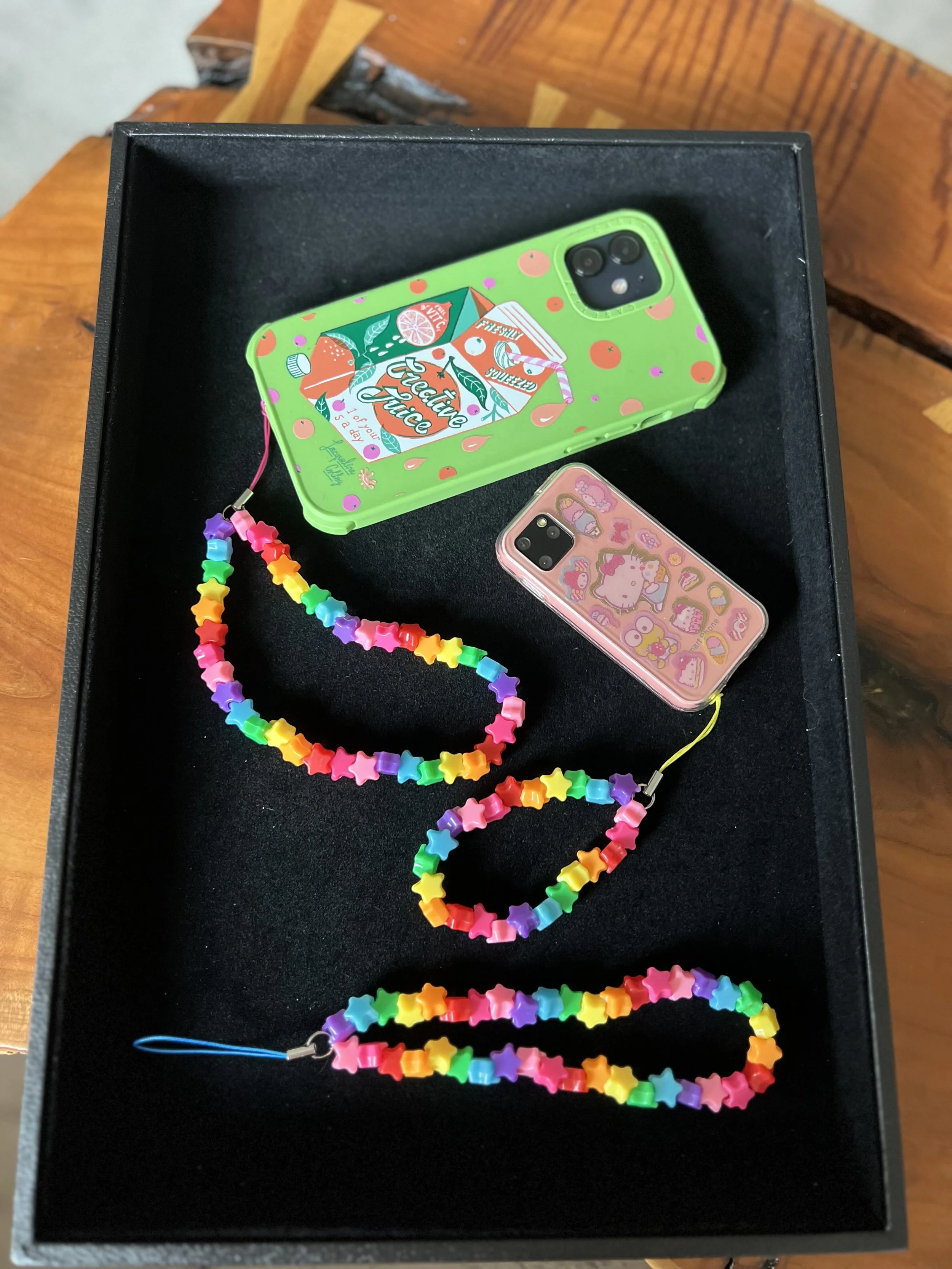 Rainbow Brite phone wristlet