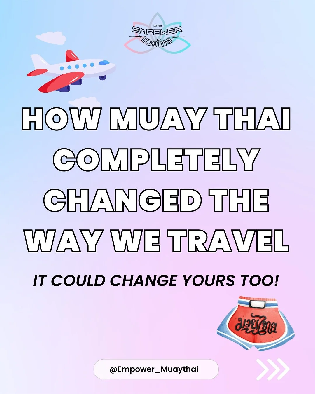 ✈️ 𝗢𝗨𝗥 𝗧𝗥𝗔𝗩𝗘𝗟 𝗧𝗥𝗔𝗡𝗦𝗙𝗢𝗥𝗠𝗔𝗧𝗜𝗢𝗡: 𝗧𝗛𝗔𝗡𝗞𝗦 𝗧𝗢 𝗠𝗨𝗔𝗬 𝗧𝗛𝗔𝗜 🥊

Muay Thai training gave us so much more than a great workout. 

It connected us to the culture, traditions and incredible people in a way we never felt as &l
