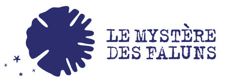 Logo avec le texte "Le Mystère des Faluns".