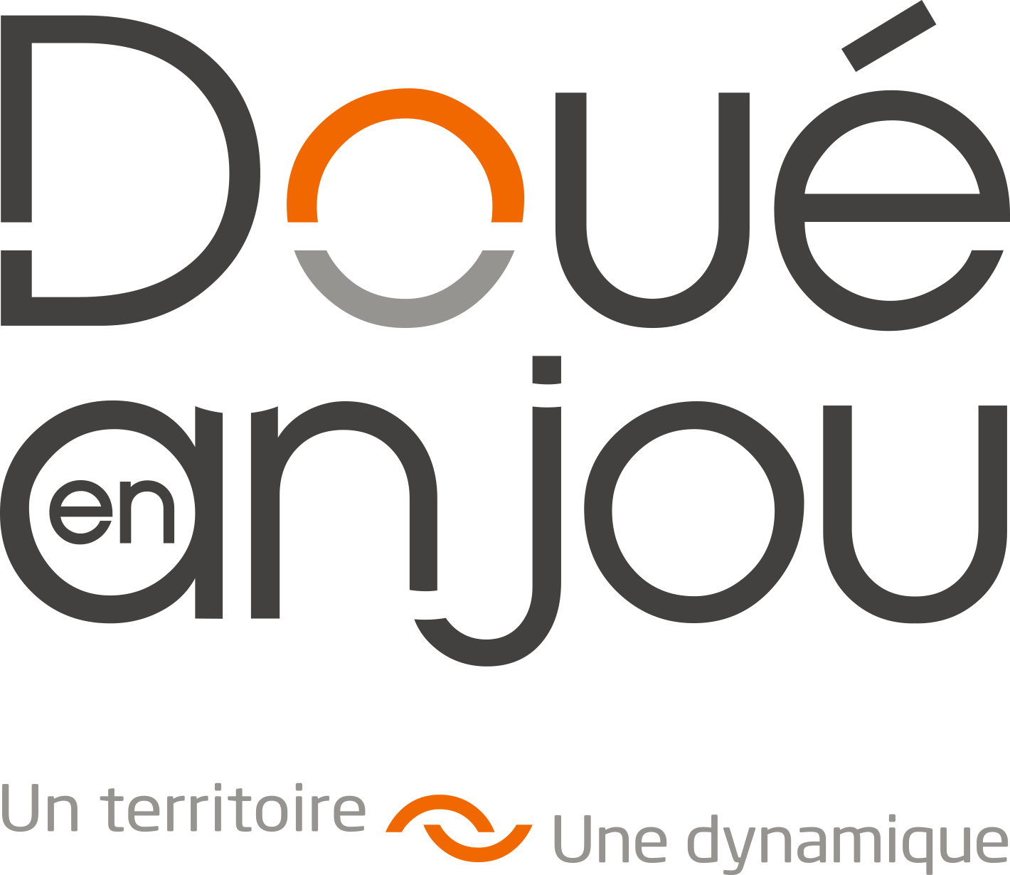 Logo avec le texte 'Doué en vous' et le slogan 'Un territoire, une dynamique'.