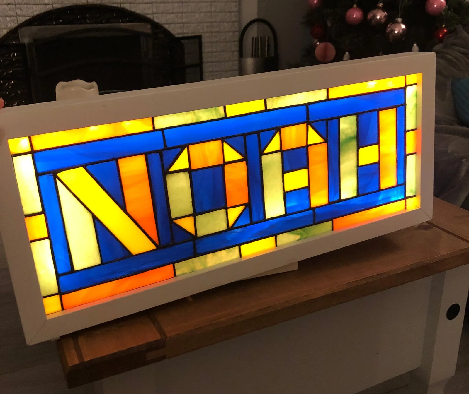 Eirlume Studio Child's Name Stained Glass Light Box