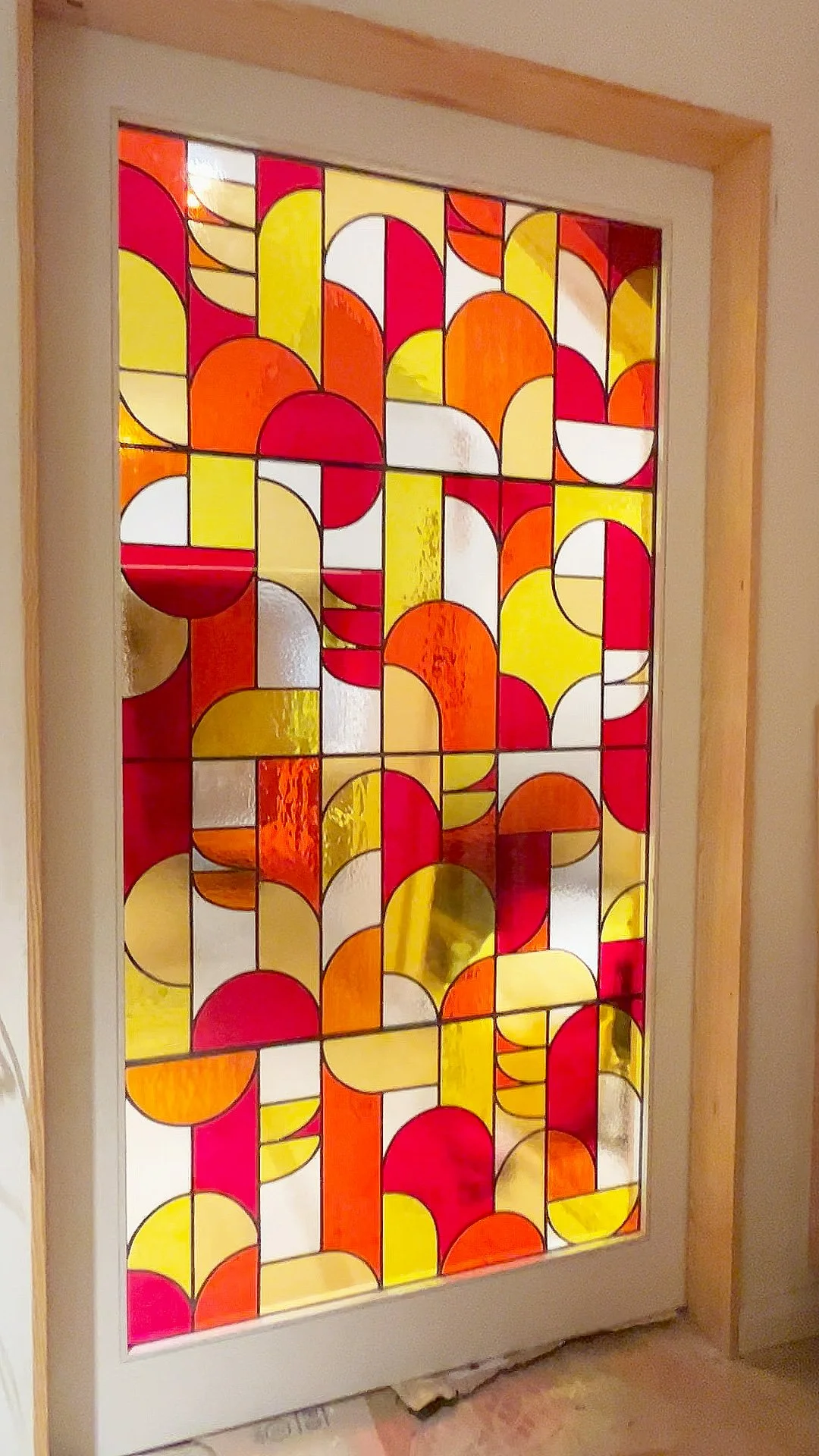 Eirlume Studio Stained Glass Sliding Door