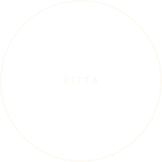 Drawing of an outline circle with the name Pitta in it.
