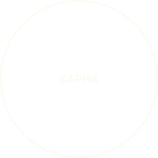 Drawing of an outline circle with the name Kapha in it.