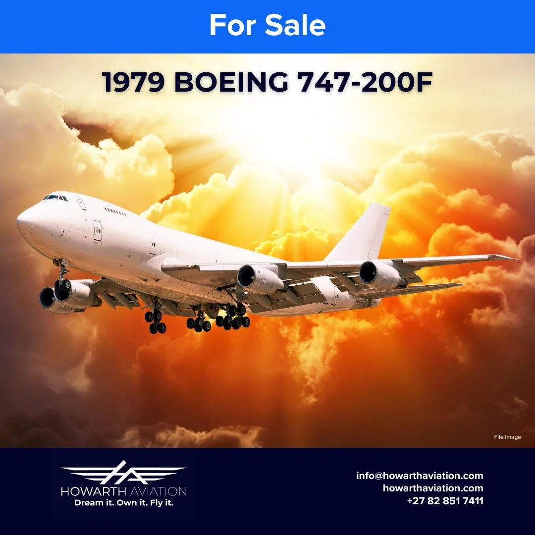 Off-Market Boeing 747-200F available

- YOM: 1979
- TTAF: &plusmn;60,000 hours / 14,000 cycles
- JT9D-70 Engines
- 114 Tons Capacity
- EASA Compliant
- Sold &quot;AS IS&quot; or with Fresh D-Check

For more information please contact us. 

info@howar