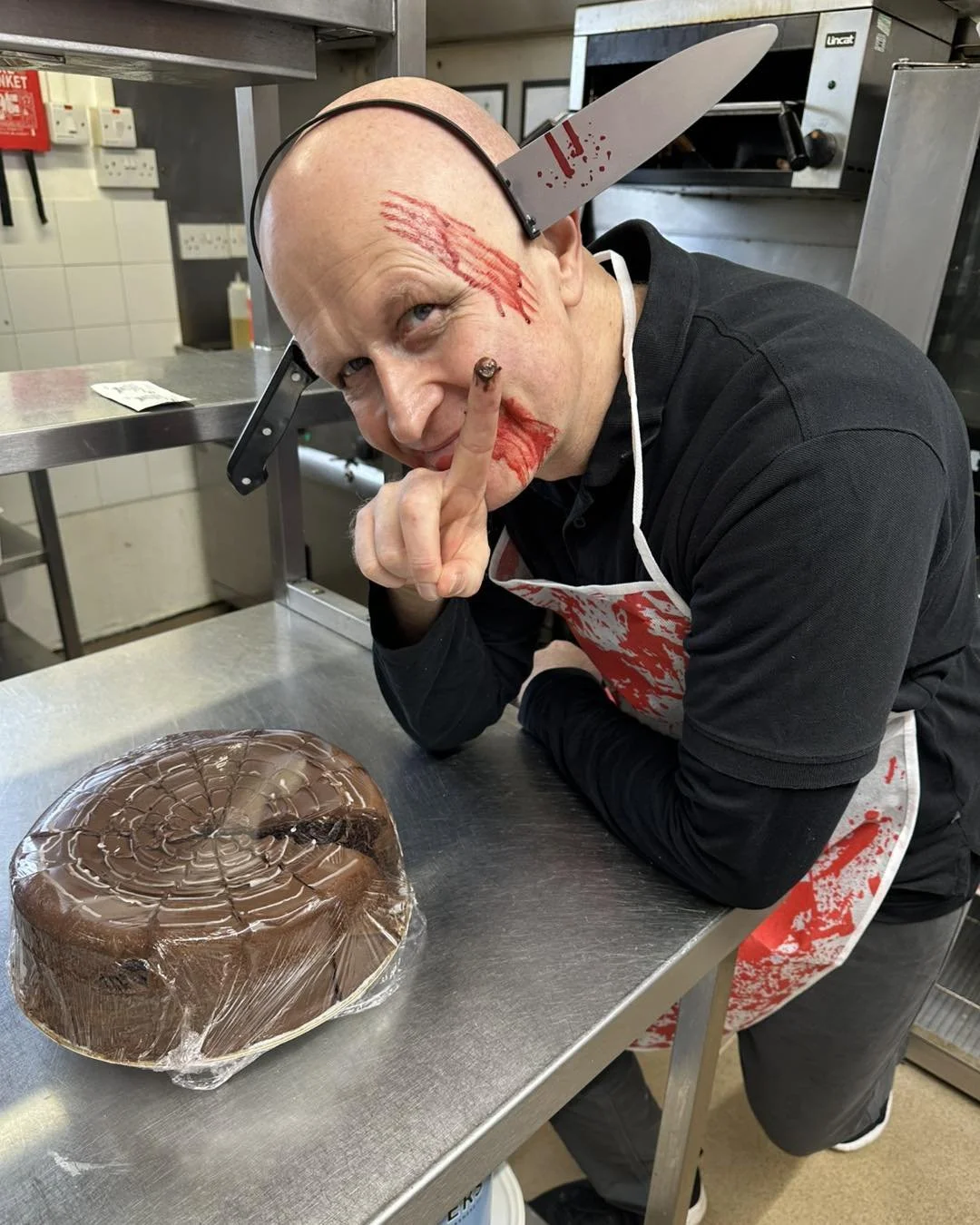 Alan with the Death By Chocolate Cake.jpg