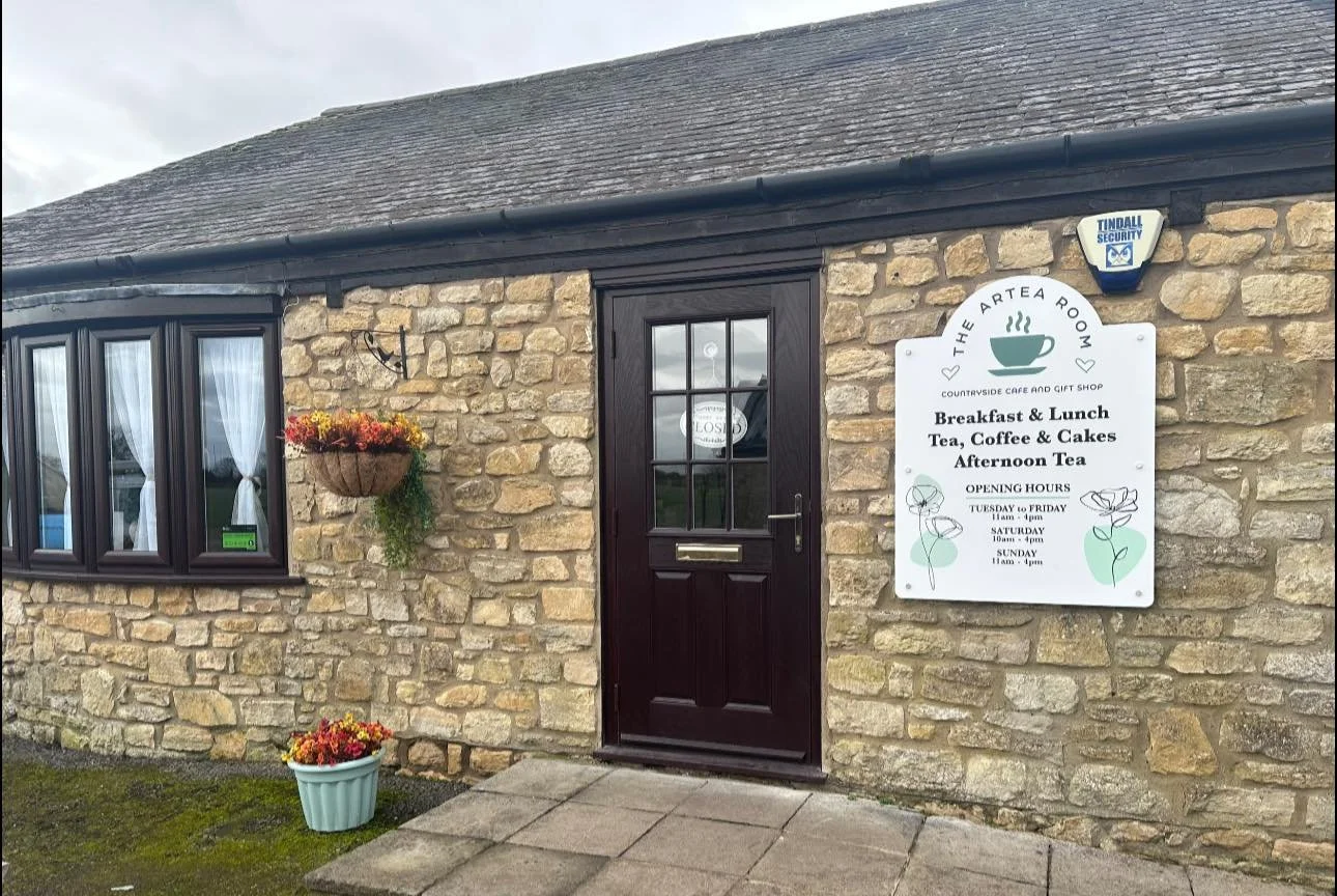 New signage at The Artea Room in Potterspury