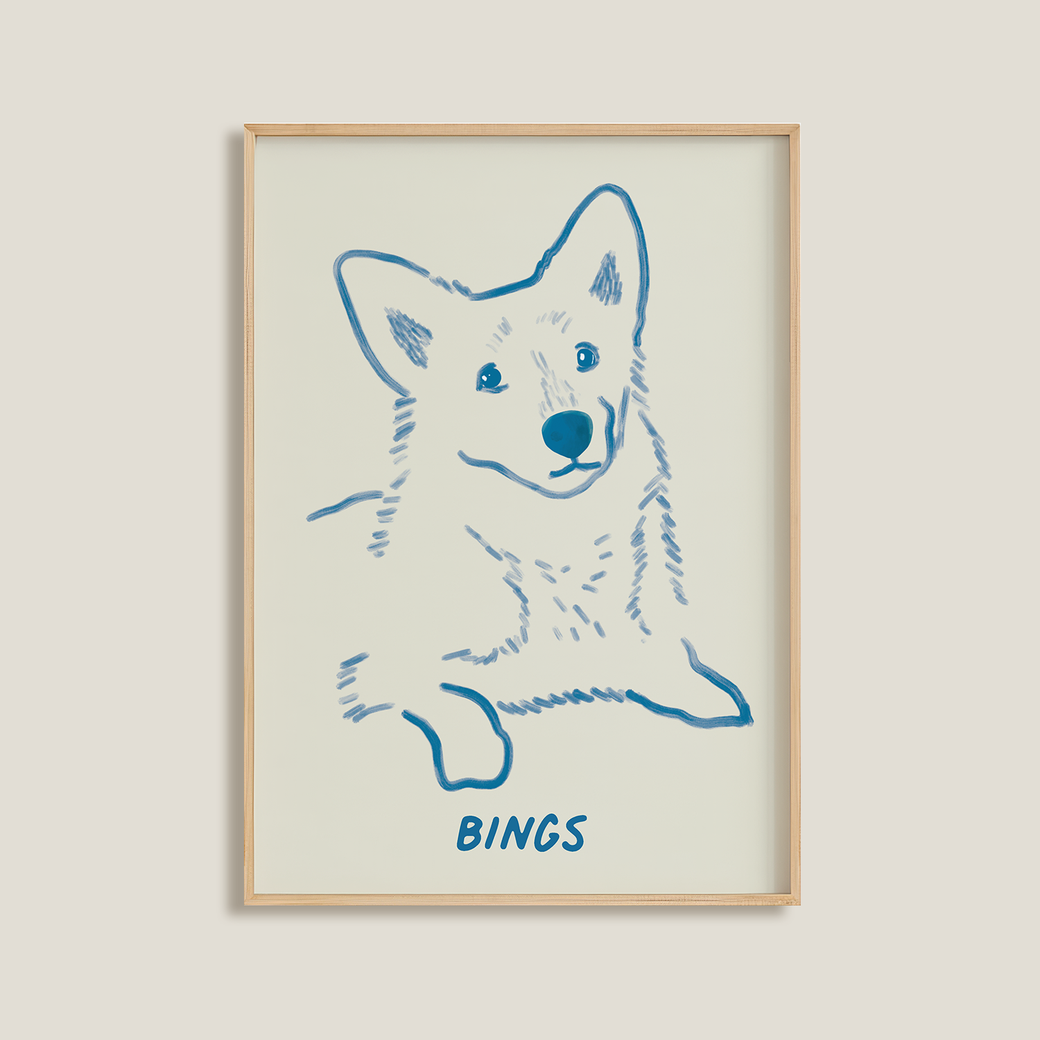 Personalizēta mājdzīvnieka skice 60 eur