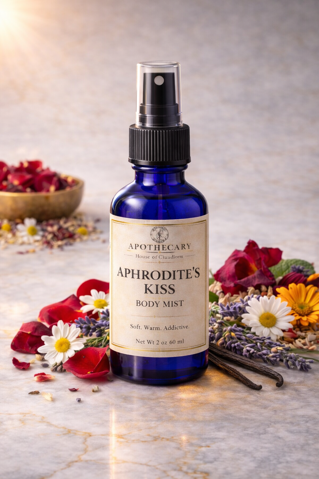 Aphrodite’s Kiss Body Mist Soft Veil. Lasting Presence.