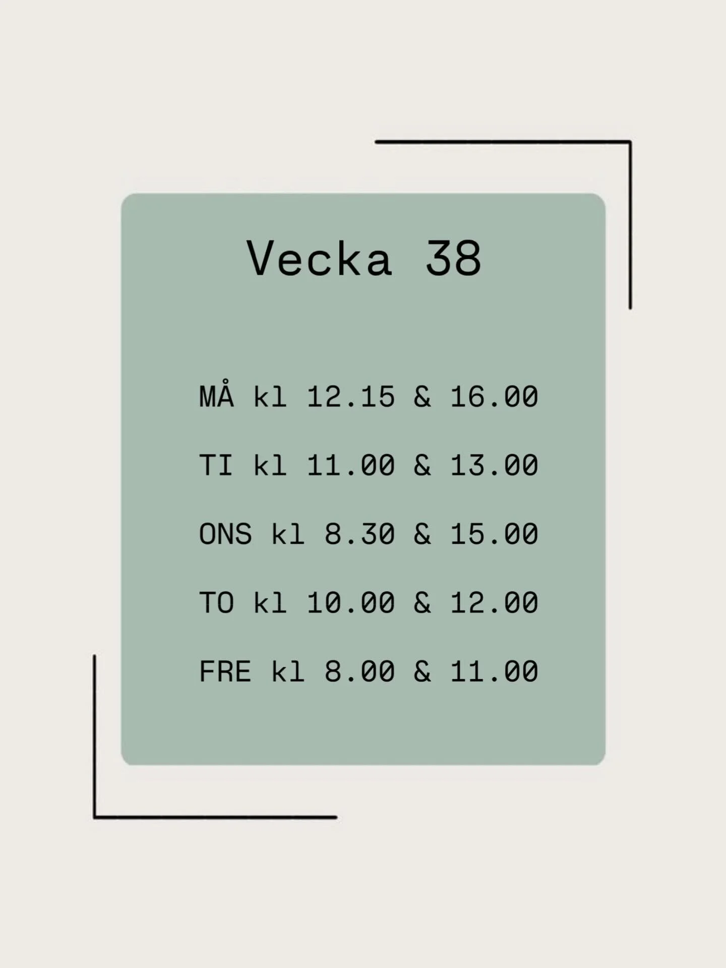 Lediga tider vecka 38! Ring 019-2782995 f&ouml;r att boka eller boka via v&aring;r hemsida