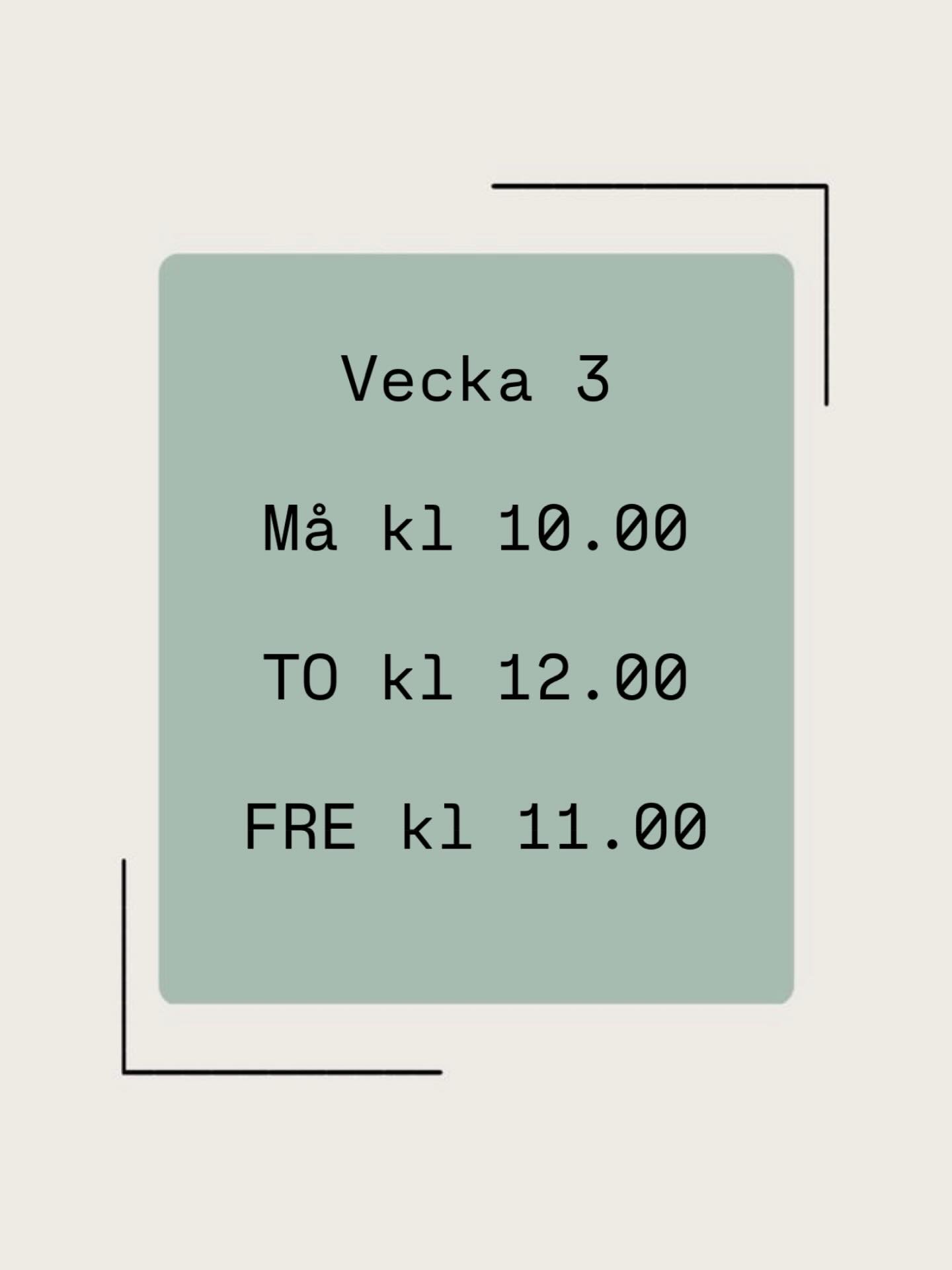 Lediga tider vecka 3! Ring 019-2782995 f&ouml;r att boka eller boka via v&aring;ra hemsidor.