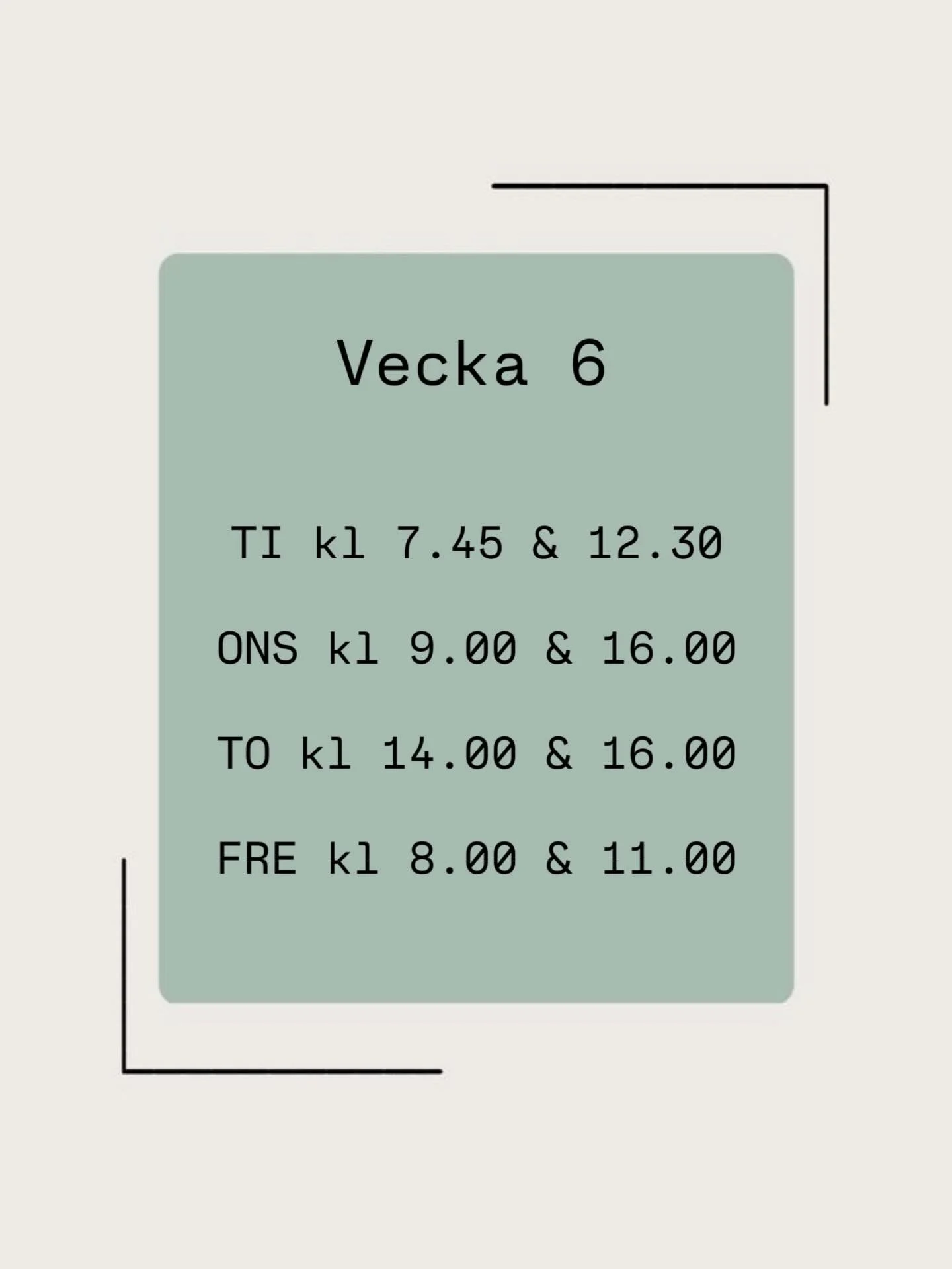 Lediga tider vecka 6! Ring 019-2782995 f&ouml;r att boka eller boka via v&aring;ra hemsidor.