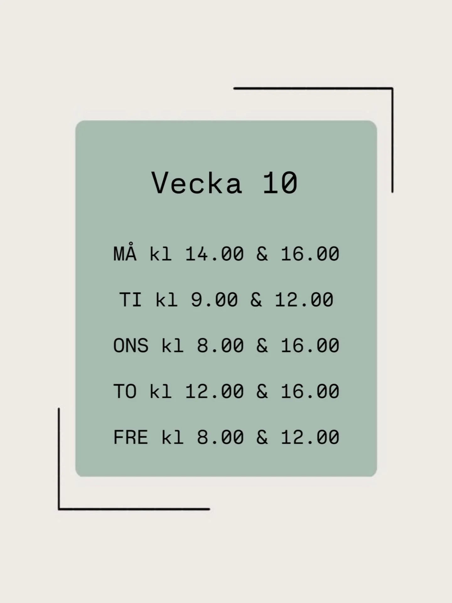 Lediga tider vecka 10! Ring 019-2782995 f&ouml;r att boka eller boka via v&aring;r hemsida.