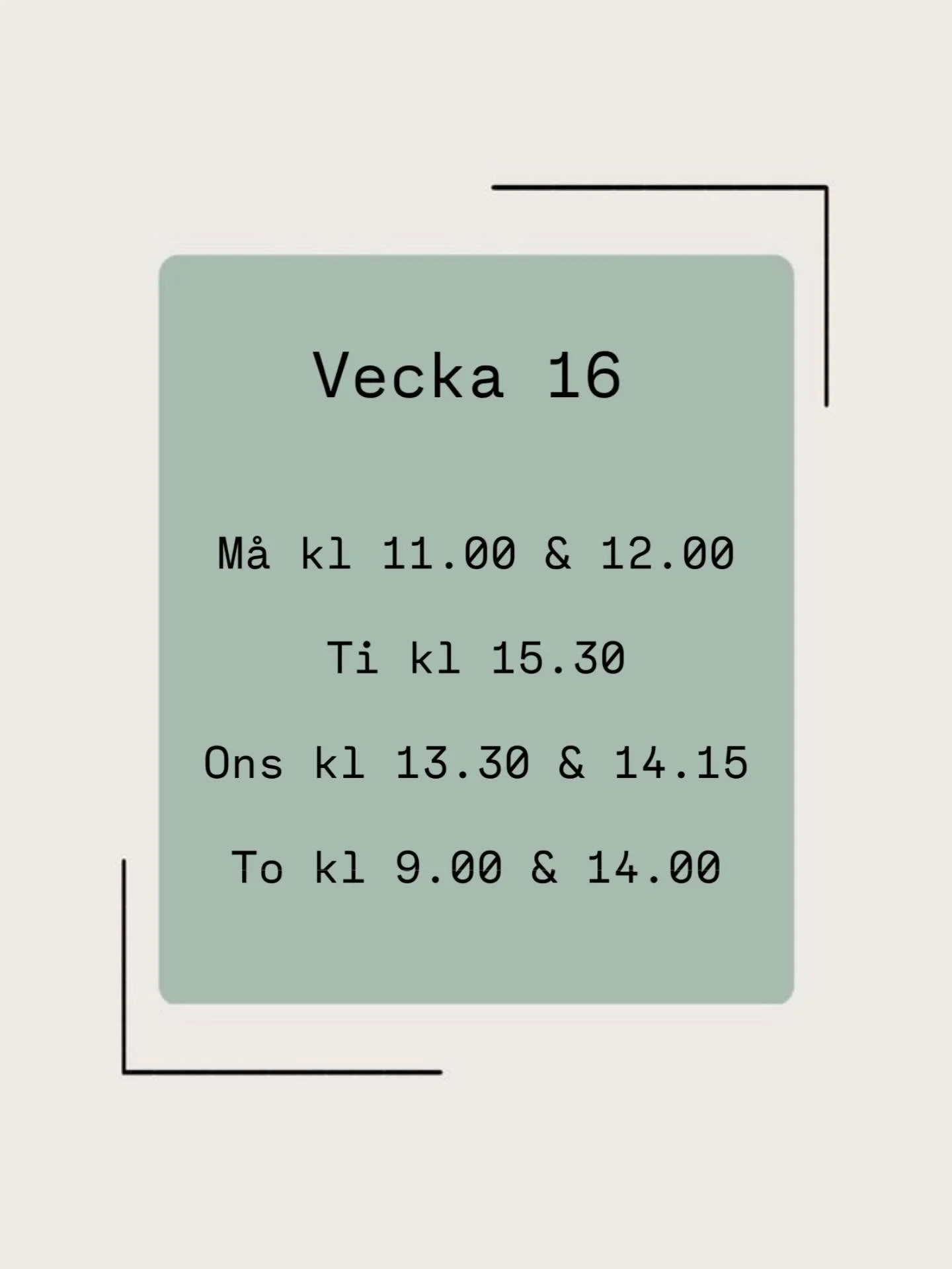 Lediga tider vecka 16. Ring 019-2782995 f&ouml;r att boka eller boka via v&aring;ra hemsidor