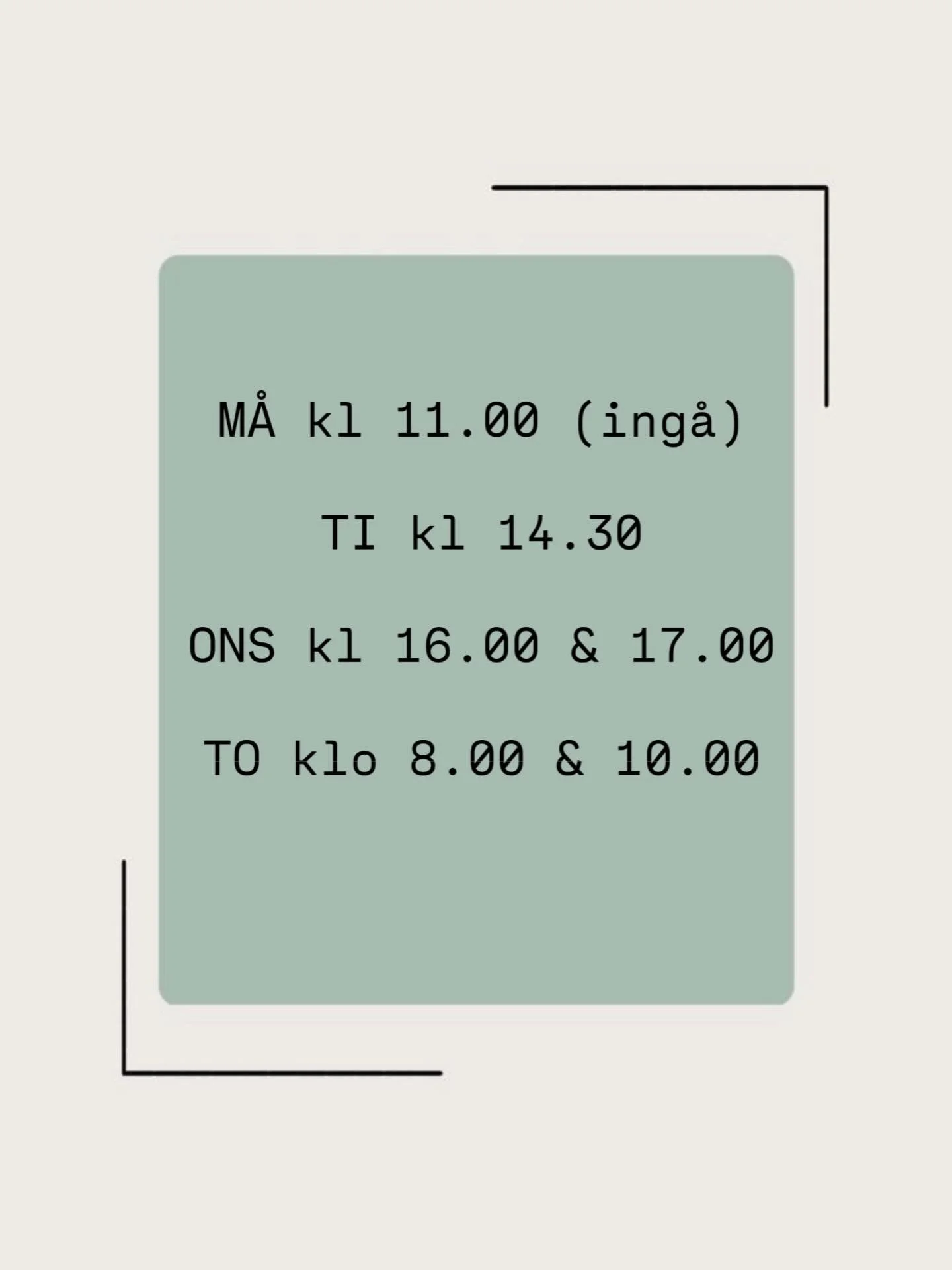 Lediga tider vecka 20! Finns att boka via v&aring;ra hemsidor eller p&aring; 019-2782995