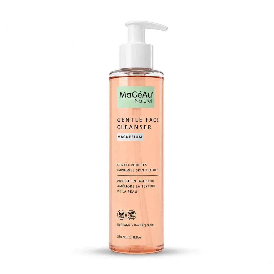 MaGéAu Naturel Magnesium Liquid Soap/Face Cleanser for Sensitive, Stressed & Fragile Skin